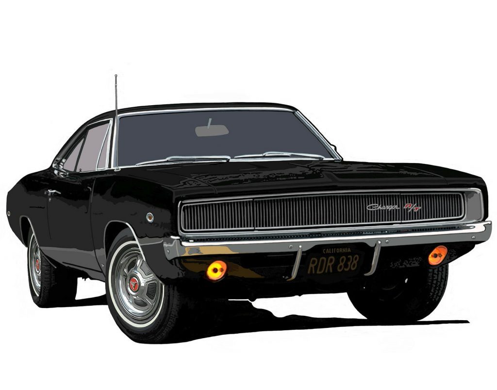 Dodge Charger 1968 Black